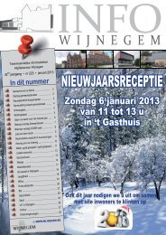 Info januari 2013 - Gemeente Wijnegem