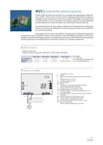 MVS | elektronische DIN ... - Sentera Controls