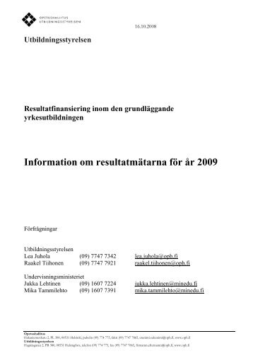 Utbildningsstyrelsen - Opetushallitus