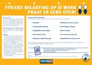 Download de werkbladen fysieke belasting - Profijt van Arbobeleid