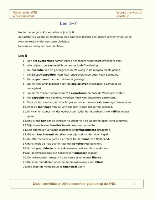 Les 5-7