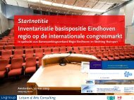 Startnotitie Internationale Congressen Brainport-regio, LAgroup 30 ...