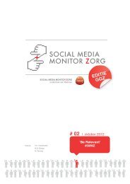 EDITIE GGZ - Social Media Monitor Zorg