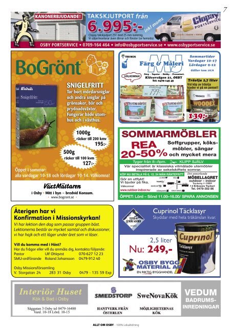 Allt om Osby - 100% lokaltidning