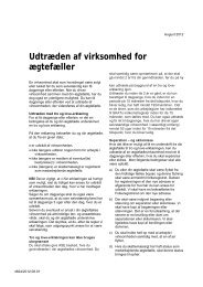 Udtræden af virksomhed for ægtefæller (PDF) - ASE