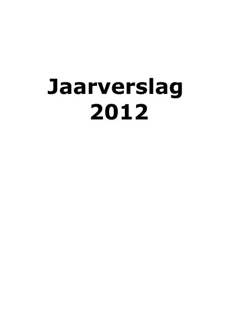 Jaarverslag 2012.pdf - Gemeente Achtkarspelen