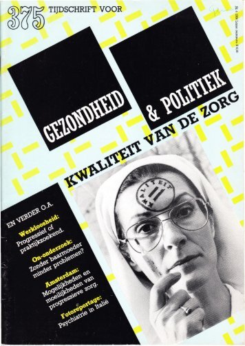 Tijdschrift Gezondheid en Politiek jaargang 1984 nr 4