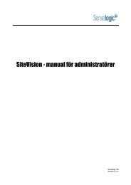 SiteVision - manual för administratörer - Sambruk