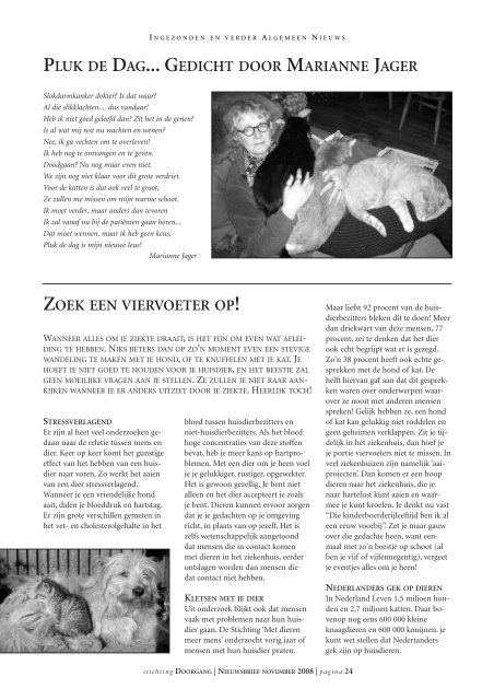 Nieuwsbrief 25 Stichting Doorgang - SPKS - Nfk