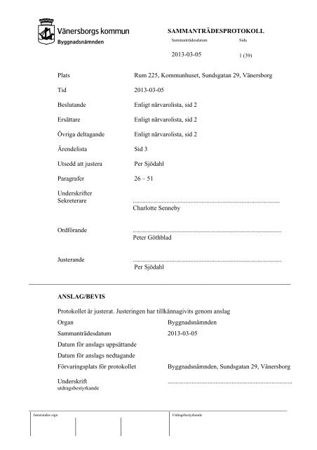 byggnadsnämndens protokoll 2013-03-05.pdf - Vänersborgs kommun