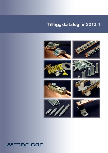 Tilläggskatalog 2013.1 - Mericon Sverige AB