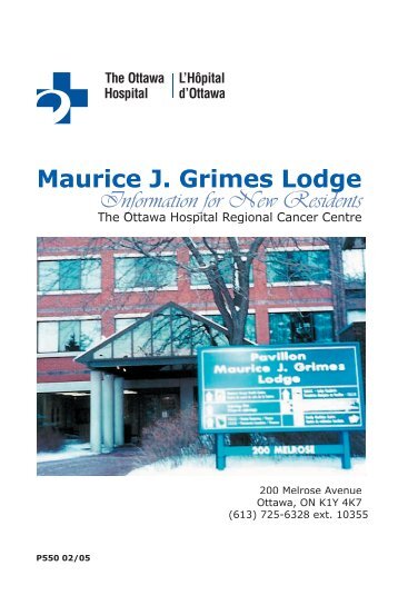 The Maurice Grimes Lodge - The Ottawa Hospital