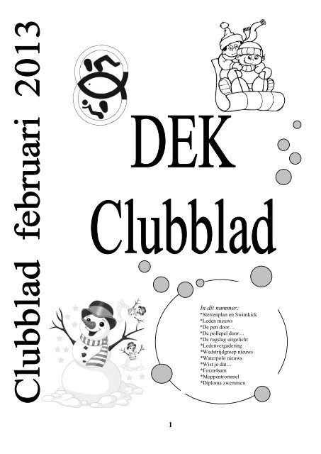 Clubblad februari 2013 - DEK Genemuiden