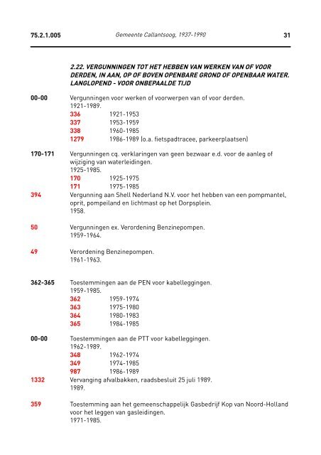 Gemeente Callantsoog, 1937-1990 - rubriek - Regionaal Archief ...