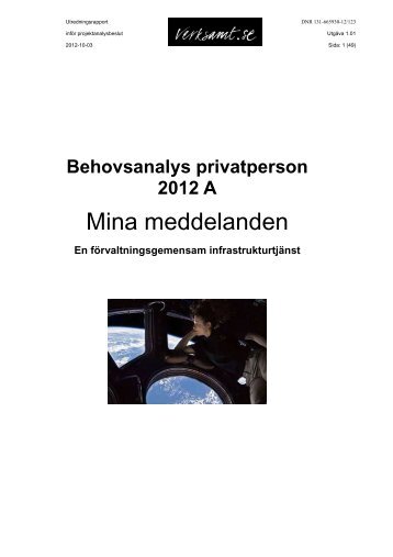 Behovsanalys privatperson - Mina meddelanden