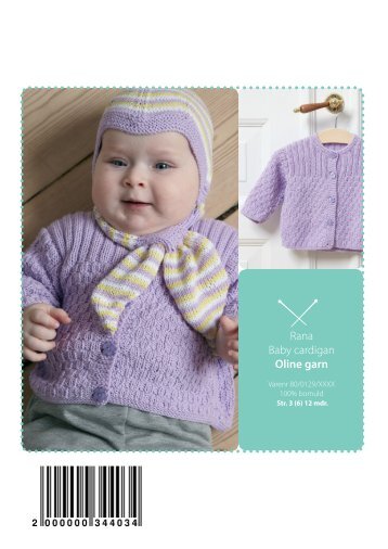 Rana Baby cardigan Oline garn - Stof 2000