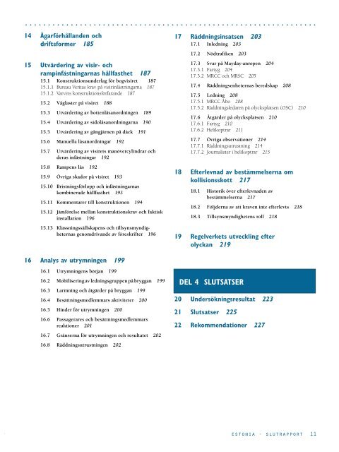 MS ESTONIA Svensk översättning ISBN 91-38-31458-4 - Statens ...