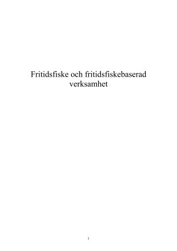 PDF: Fiskrapport