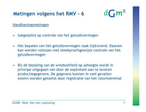 Geluid van windturbines en de toepassing in Geomilieu - DGMR