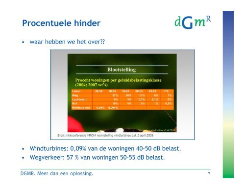 Geluid van windturbines en de toepassing in Geomilieu - DGMR