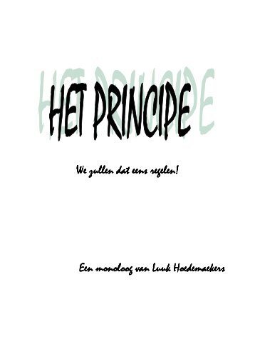 Het Principe - Luuk Hoedemaekers