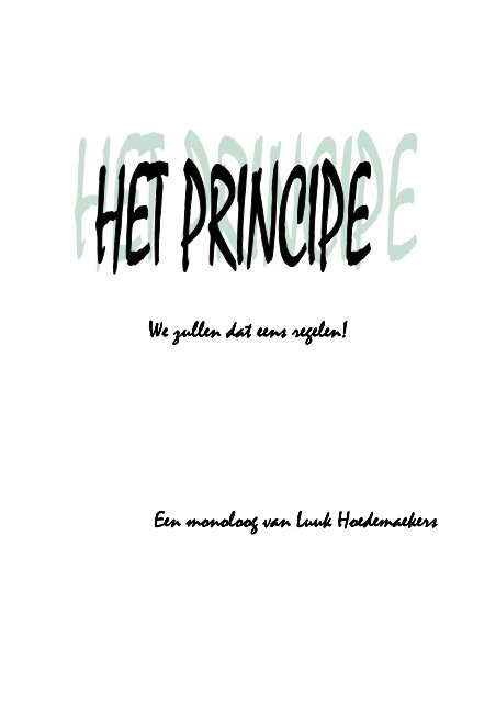 Het Principe - Luuk Hoedemaekers