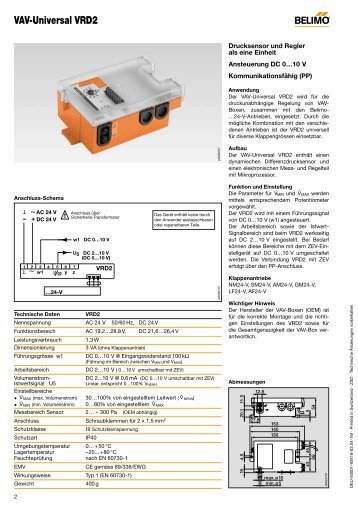 VAV-Universal VRD2-L - Belimo