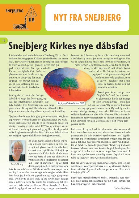 Kirkeblad Sept. Okt. Nov. 2012. - Snejbjerg Kirke