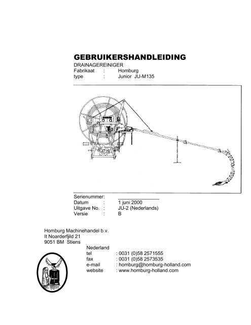 GEBRUIKERSHANDLEIDING - Drain Cleaner