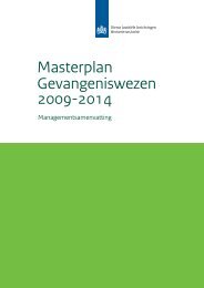 Management samenvatting Masterplan Gevangeniswezen 2009-2014