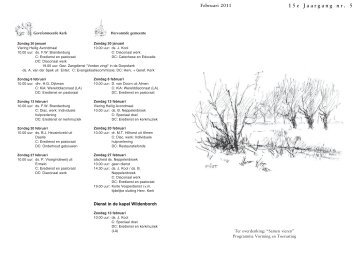 Kerkblad februari 2011 Website.indd - Protestantse Gemeente Vorden