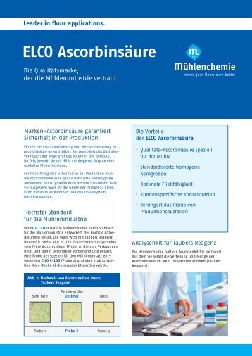 Fachinformation Ascorbinsäure, zum download als PDF (454 KB)