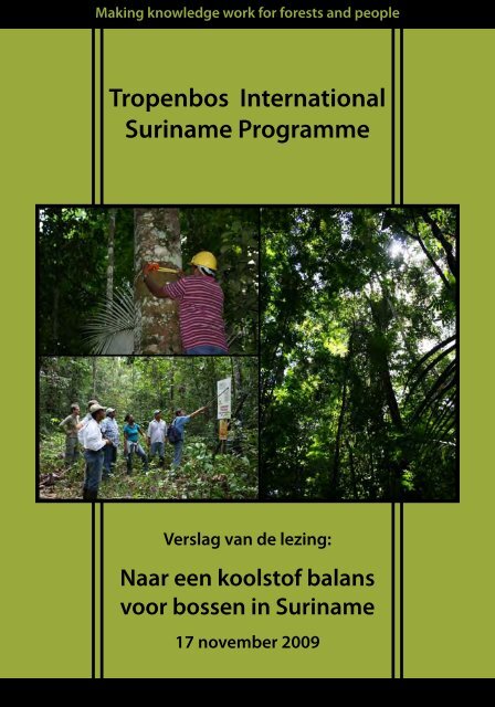 Tropenbos International Suriname Programme