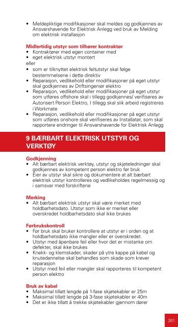 HMS DIREKTIV 8 ELEKTRISKE ANLEGG - BP