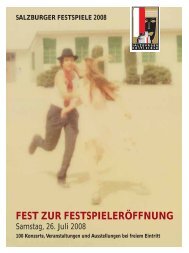 FEST ZUR FESTSPIELERÖFFNUNG - Salzburg24