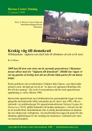 Svensk PDF (250 KB) - Burma.nu