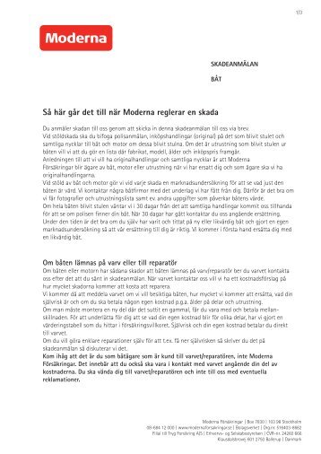 Så här går det till när Moderna reglerar en skada
