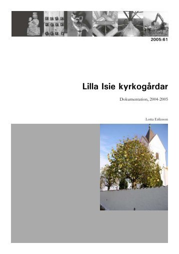 Lilla Isie kyrkogårdar. Dokumentation 2004-2005. Rapport 2005:61