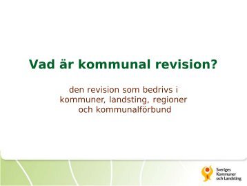 Vad är kommunal revision? - SKL - Sundbyberg