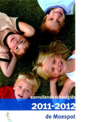 aanvullende schoolgids OBS De Moespot 2011-2012