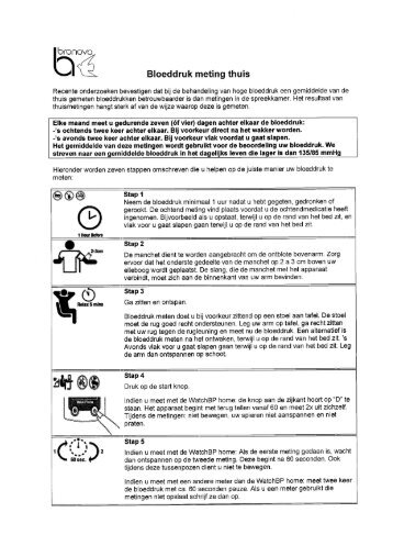 Bloeddruk meting thuis - Bronovo Ziekenhuis