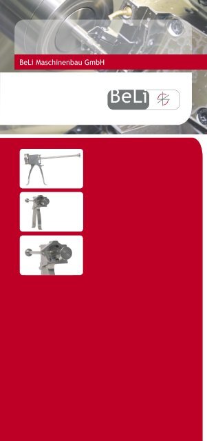 Imagebroschüre beli Gmbh - Beli Maschinenbau Gmbh