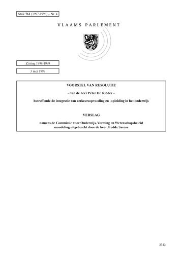 Tekst - Vlaams Parlement