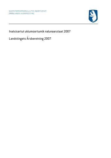 Landstingets Årsberetning 2007 - DA