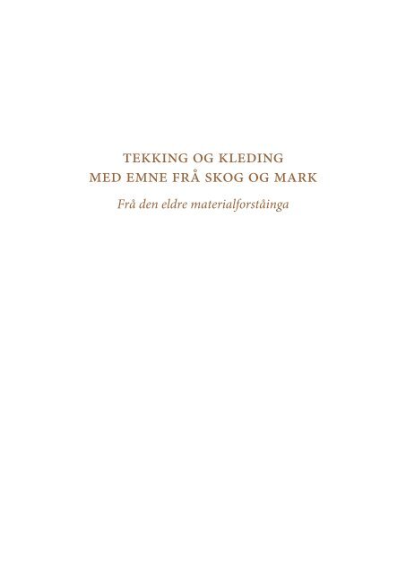 Tekking og kleding.pdf - Akademika forlag