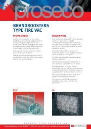 Brandroosters type FIRE VAC - Proseco