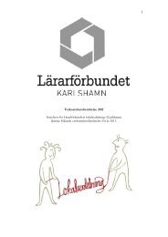 Verksamhetsberättelse2011 - Lärarförbundet