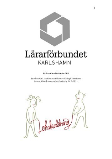 Verksamhetsberättelse2011 - Lärarförbundet