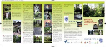 Flyer wandelen kloostertuinen - Stichting Stijlvol Steyl