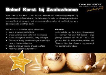 Beleef Kerst bij Zwaluwhoeve